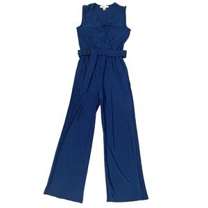 Monteau Blue Sleeveless Jumpsuit
